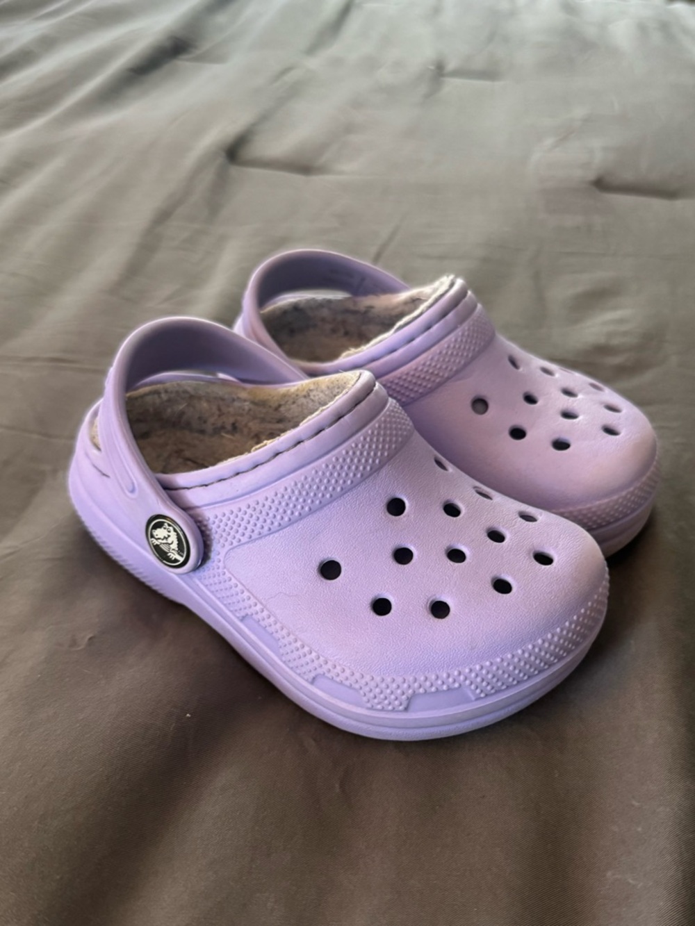 Purple Crocs 7 Toddlers